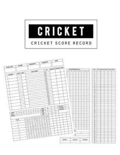 Cover for Bg Publishing · Cricket Score Record (Paperback Book) (2018)