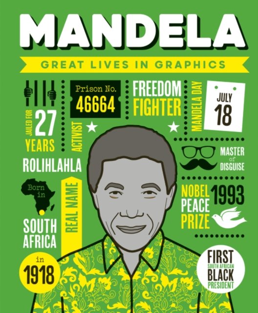 Cover for Button Books · Great Lives in Graphics: Mandela - Great Lives in Graphics (Hardcover Book) (2023)