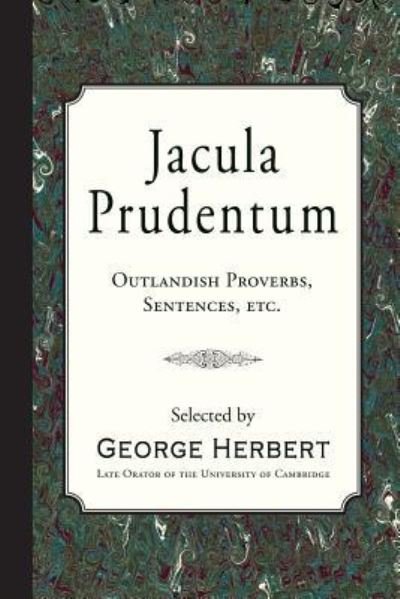 Cover for George Herbert · Jacula Prudentum (Paperback Book) (2018)