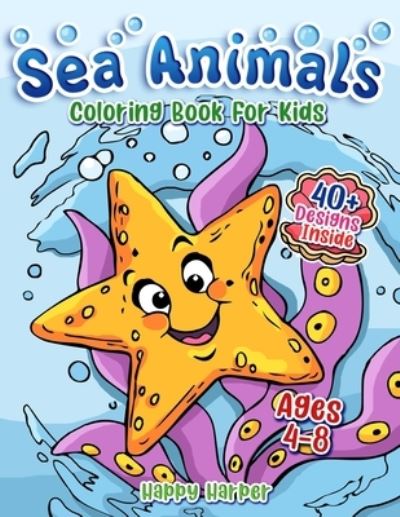 Cover for Harper Hall · Sea Animals Coloring Book (Paperback Book) (2020)