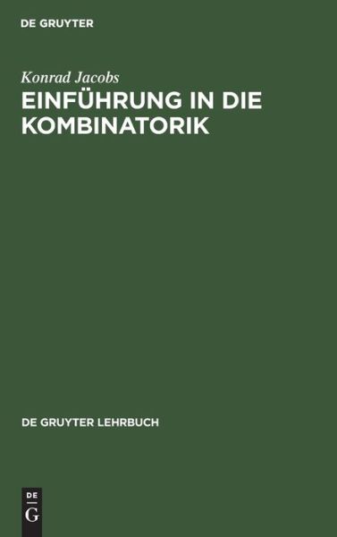 Cover for Konrad Jacobs · Einfuehrung in die Kombinatorik (Book) (1983)