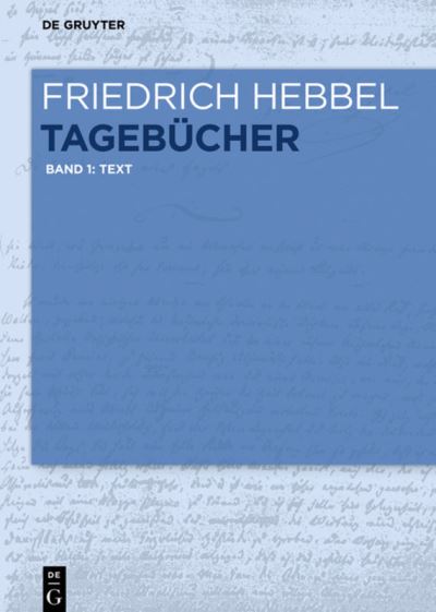 Cover for Hebbel · Tagebücher.1 (Book) (2017)