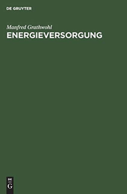 Cover for Manfred Grathwohl · Energieversorgung (Book) (1978)
