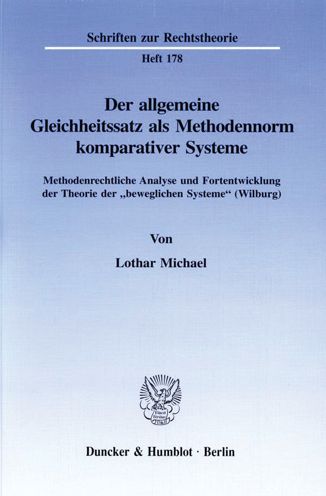 Der allgemeine Gleichheitssatz - Michael - Books -  - 9783428089369 - March 24, 1997