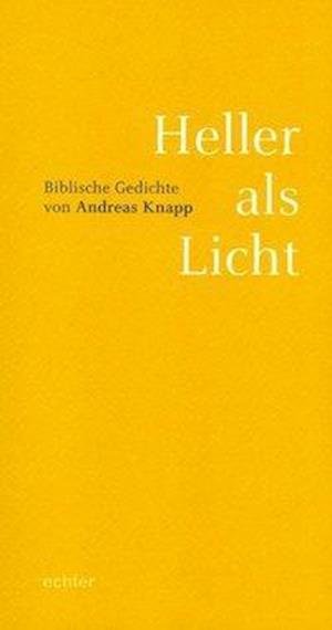 Cover for Knapp · Heller als Licht (Bok)