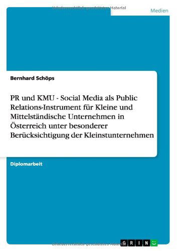 Cover for Schöps · PR und KMU - Social Media als Pu (Book) [German edition] (2013)