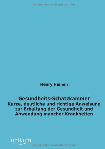 Cover for Henry Heinen · Gesundheits-Schatzkammer (Paperback Book) [German edition] (2012)