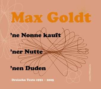 Cover for Goldt · Goldt:ne Nonne Kauft'ner Nutte'nen, (CD)