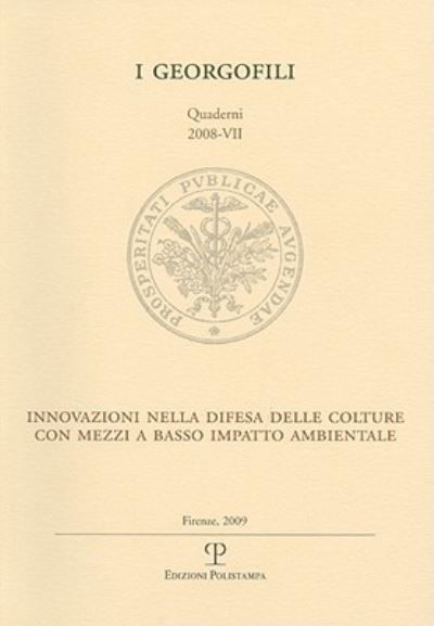 Cover for Paolo Nanni · I Georgofili. Quaderni 2008-VII. Innovazioni nella difesa delle colture con mezzi a basso impatto ambientale (Paperback Bog) (2009)