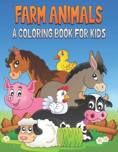 Cover for Rr Publications · Farm Animals A Coloring Book For Kids (Pocketbok) (2021)