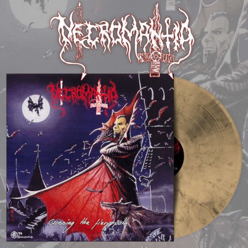Cover for Necromantia · Crossing The Fiery Path (Beer Marbled Vinyl LP) (LP) (2023)