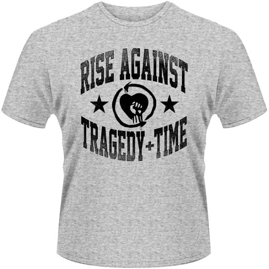 Cover for Rise Against · Tragedy Time Grey (T-shirt) [size S] (2015)