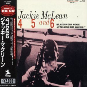 Cover for Jackie Mclean · 4,5 &amp; 6 (CD) [Remastered edition] (2003)