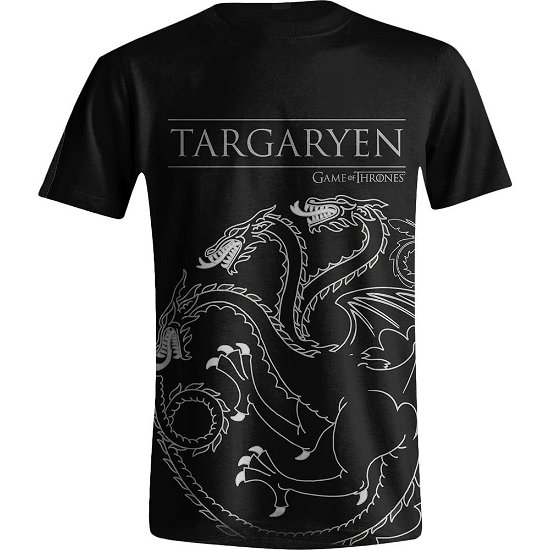 Game Of Thrones: Targaryen House Sigil Black (T-Shirt Unisex Tg. 2XL) - Game Of Thrones - Other -  - 5055139385370 - 