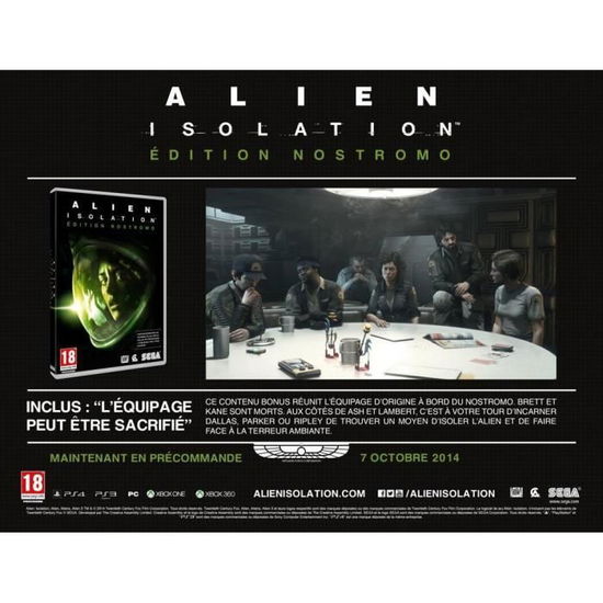 Cover for Playstation 3 · Alien Isolation : Nostromo Edition (PS3) (2019)