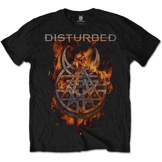 Disturbed Unisex T-Shirt: Burning Belief - Disturbed - Koopwaar -  - 5056170606370 - 