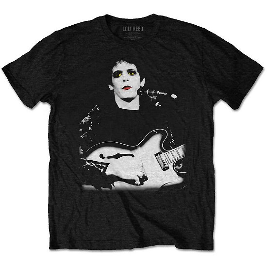 Lou Reed Unisex T-Shirt: Bleached Photo - Lou Reed - Fanituote -  - 5056561008370 - 