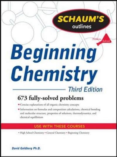 Cover for David Goldberg · Schaum's Outline of Beginning Chemistry, Third Edition (Pocketbok) (2009)