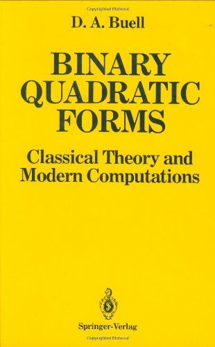 Cover for Duncan A. Buell · Binary Quadratic Forms: Classical Theory and Modern Computations (Hardcover bog) [1989 edition] (1989)