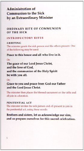 Administration of Communion to the Sick by an Extraordinary Minister - Na - Books - Liturgical Press - 9780814634370 - December 1, 2011