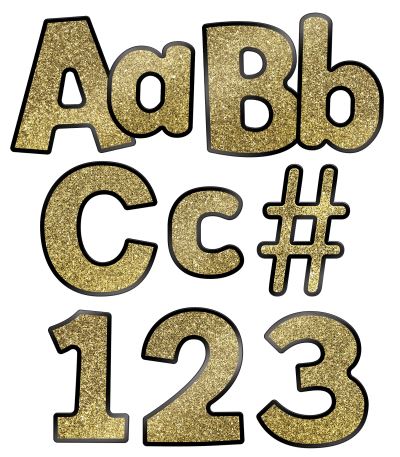 Sparkle and Shine Gold Glitter Combo Pack EZ Letters - Carson-Dellosa Publishing - Inne - Carson Dellosa Education - 9781483842370 - 29 marca 2018