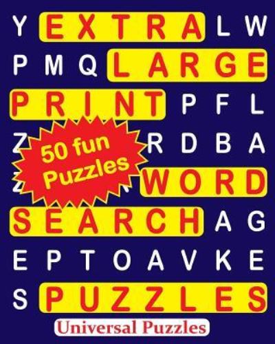 Cover for Universal Puzzles · EXTRA LARGE Print WORD SEARCH Puzzles (Paperback Book) (2016)