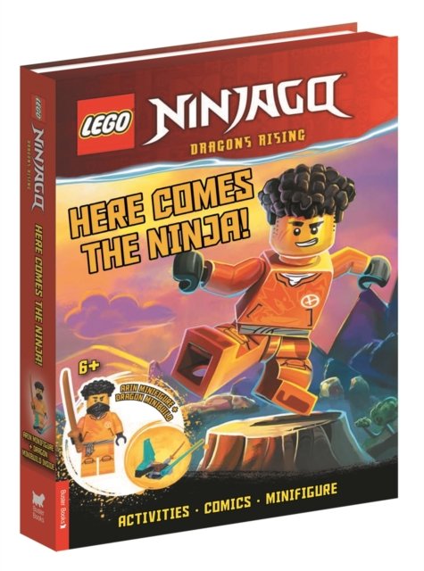 Cover for Buster Books · LEGO® NINJAGO®: Here Comes the Ninja! (with Arin minifigure and dragon mini-build) - LEGO® Minifigure Activity (Hardcover Book) (2024)