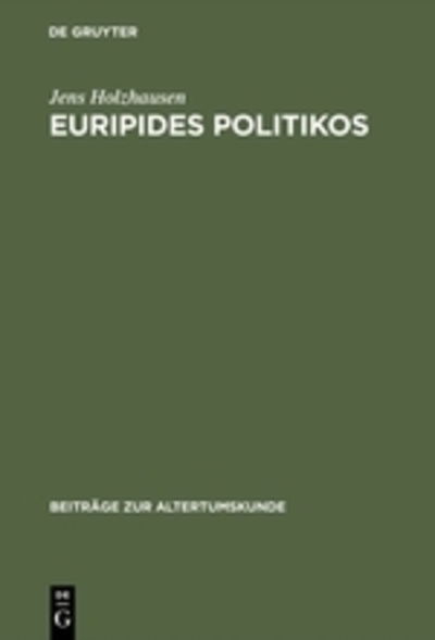 Cover for Holzhausen · Euripides Politikos (Book) [German edition] (2003)