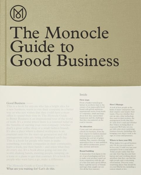 The Monocle Guide to Good Business - Monocle - Bøker - Die Gestalten Verlag - 9783899555370 - 22. august 2014
