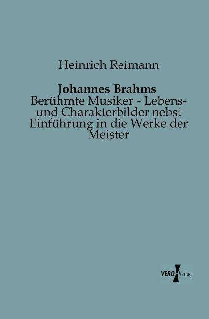 Cover for Heinrich Reimann · Johannes Brahms (Paperback Book) [German edition] (2019)
