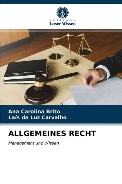 Cover for Ana Carolina Brito · Allgemeines Recht (Paperback Book) (2021)