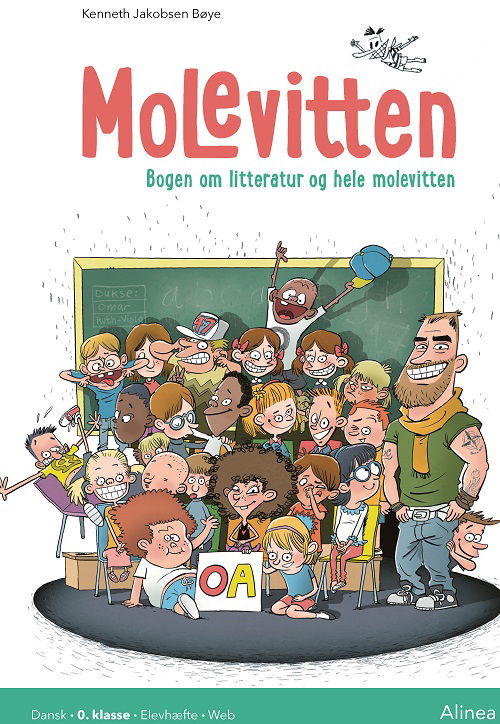 Cover for Kenneth Jakobsen Bøye · Molevitten: Molevitten, 0. kl., Bogen om litteratur og hele molevitten, Elevhæfte / Web (Sewn Spine Book) [2th edição] (2023)