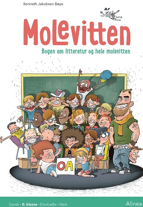 Cover for Kenneth Jakobsen Bøye · Molevittens litteraturspor: Molevitten, 0. kl., Bogen om litteratur og hele molevitten, Elevhæfte / Web (Sewn Spine Book) [2.º edición] (2023)