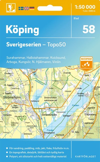 Cover for Koping - Sverigeserien Topo50 (Map) (2025)