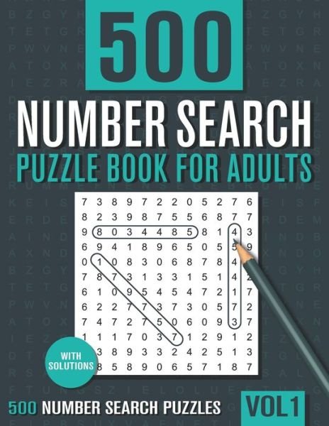 Cover for Visupuzzle Books · 500 Number Search Puzzle Book for Adults (Paperback Book) (2020)