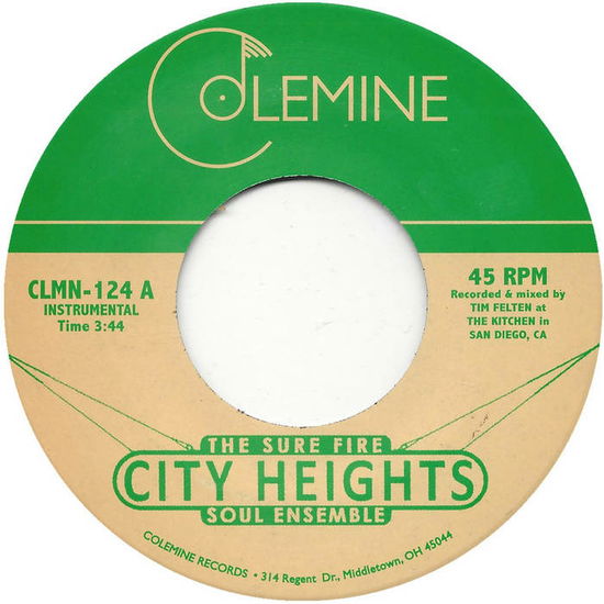 Cover for Sure Fire Soul Ensemble · City Heights (7&quot;) [Coloured edition] (2014)