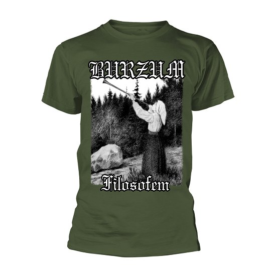 Cover for Burzum · Filosofem (Green) (T-shirt) [size L] [Green edition] (2020)