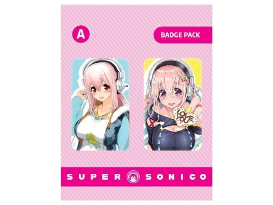 Super Sonico Ansteck-Buttons Doppelpack Set A -  - Fanituote -  - 6430063311371 - perjantai 19. huhtikuuta 2024