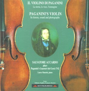 Cover for Paganini / Accardo / Manzini · Il Violino Di Paganini (CD) (1995)