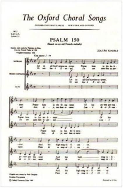 Psalm 150 -  - Książki - Oxford University Press - 9780193804371 - 10 listopada 1966