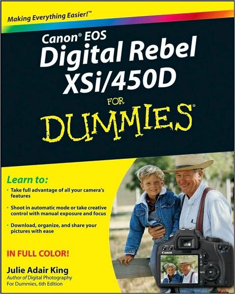 Canon EOS Digital Rebel XSi/450D For Dummies - King, Julie Adair (Indianapolis, Indiana) - Książki - John Wiley & Sons Inc - 9780470385371 - 7 października 2008