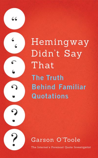 Cover for Mel Foster · Hemingway Didn't Say That (CD) (2017)