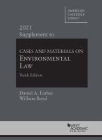 Cover for Daniel A. Farber · Cases and Materials on Environmental Law, 2021 Supplement - American Casebook Series (Paperback Book) [10 Revised edition] (2021)