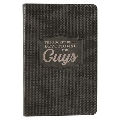 Cover for Christianart Gifts · Pocket Bible Devotional for Guys Faux Leather (Bog) (2023)