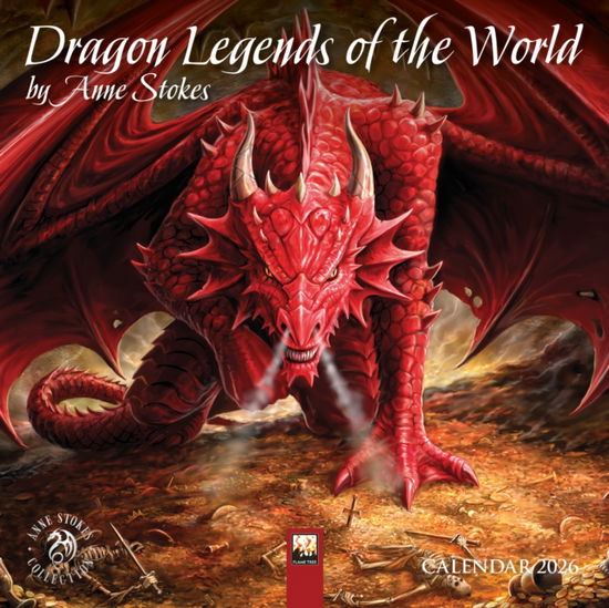 Cover for Flame Tree Studio · Anne Stokes: Dragon Legends of the World Mini Wall calendar 2026 (Art Calendar) (Kalender) [New edition] (2025)