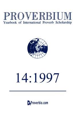 Cover for Wolfgang Mieder · Proverbium: Yearbook of International Proverb Scholarship (Paperback Book) (1997)