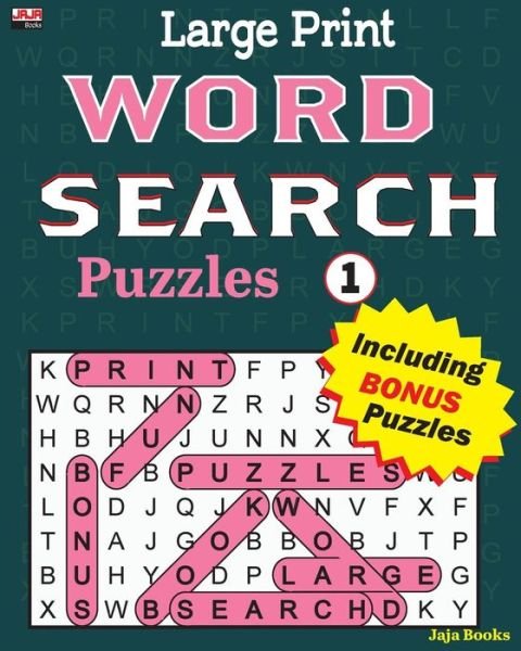 Cover for Jaja Books · Large Print Word Search Puzzles (Taschenbuch) (2018)