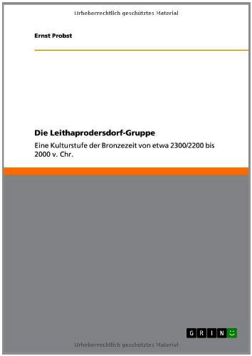 Cover for Ernst Probst · Die Leithaprodersdorf-gruppe (Paperback Book) [German edition] (2011)