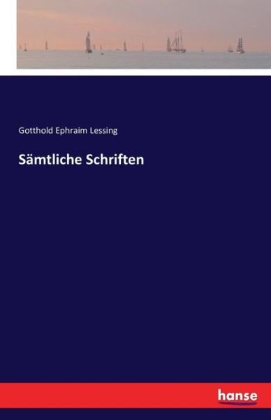 Cover for Lessing · Sämtliche Schriften (Buch) (2016)