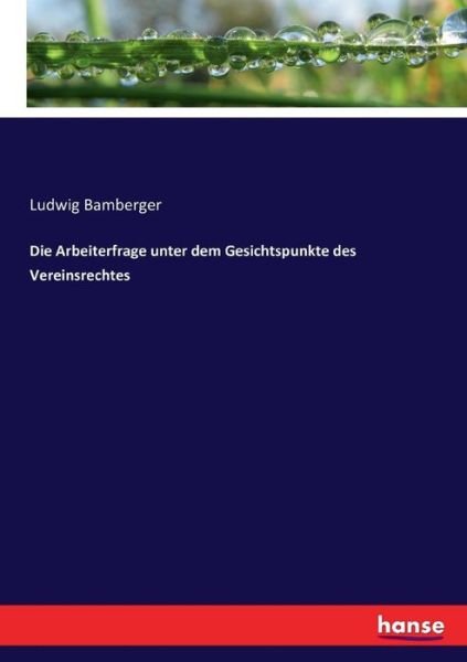 Cover for Bamberger · Die Arbeiterfrage unter dem G (Book) (2016)